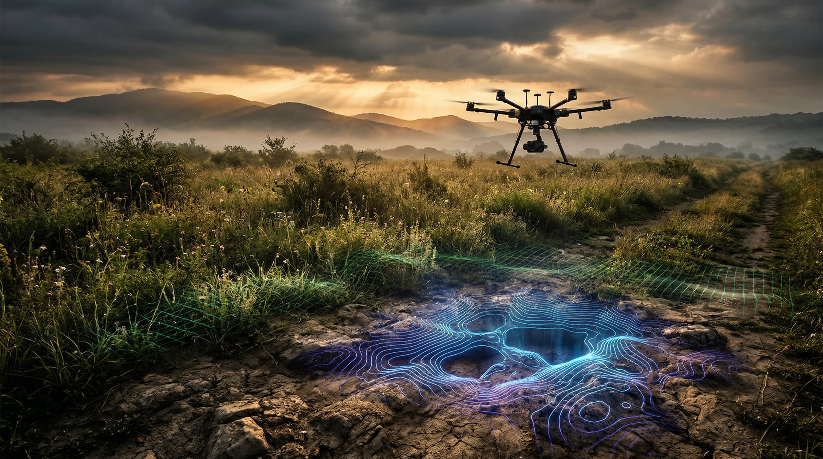 AI Geophysical Imaging Transforms Demining Scans into Art