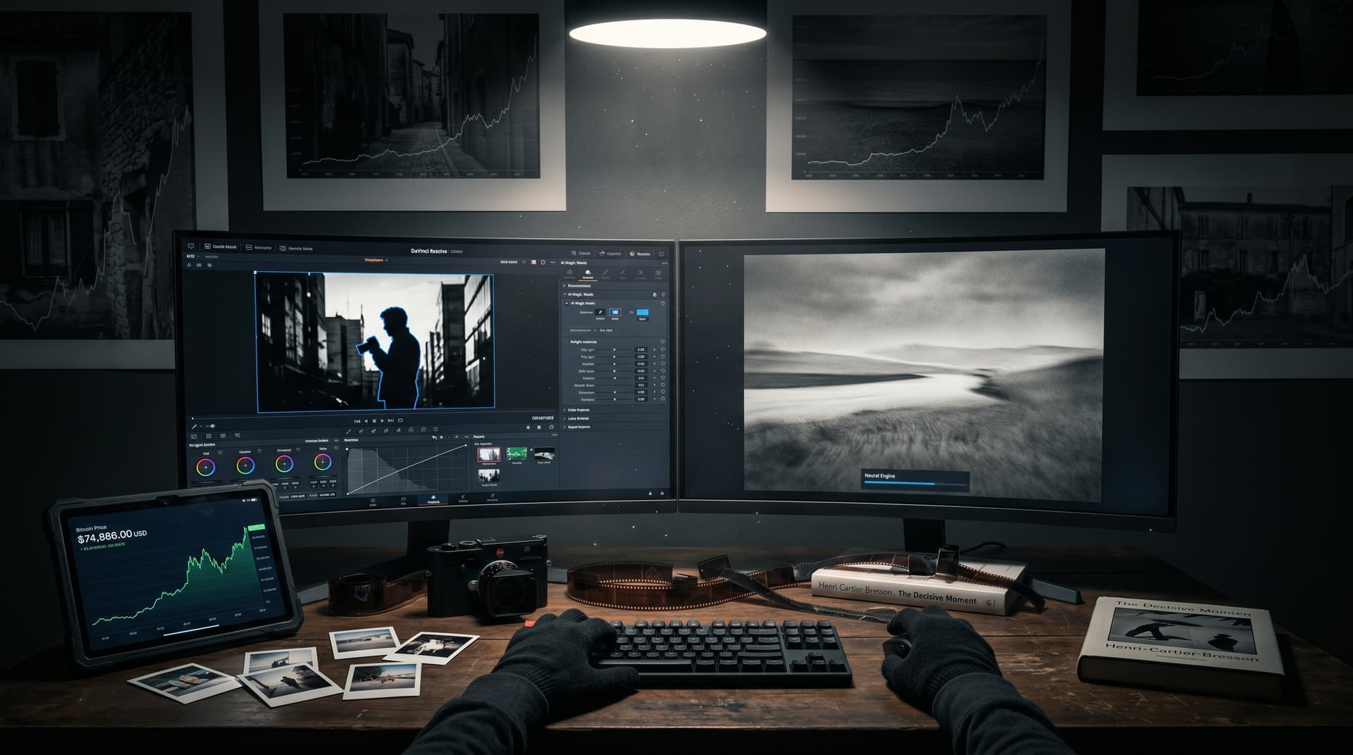 DaVinci Resolve Photo AI Tools Launch: BTC Surges 4.9% to $74,586