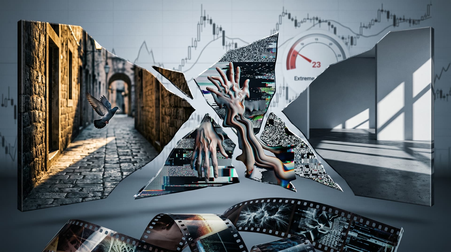 Jagged Intelligence Reshapes Visual Arts as Fear Index Hits 23