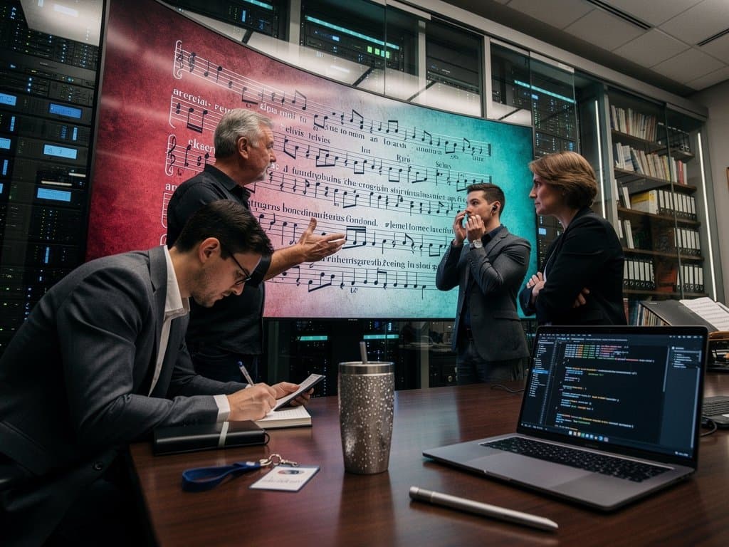 Gregorian neumes in gabc notation transforming to TeX score, abstract typography art